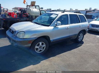 2004 HYUNDAI SANTA FE GLS Silver  Gasoline KM8SC13D54U670271 photo #3