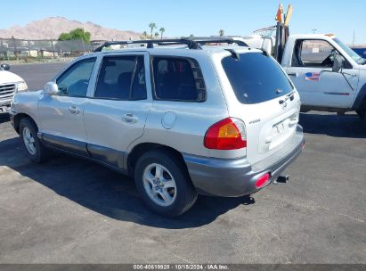 2004 HYUNDAI SANTA FE GLS Silver  Gasoline KM8SC13D54U670271 photo #4