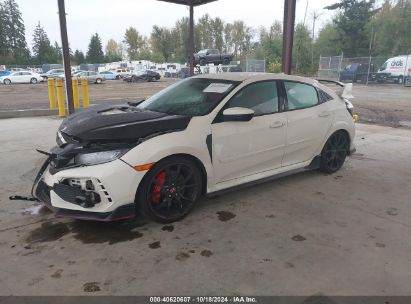 2019 HONDA CIVIC TYPE R TOURING White  Gasoline SHHFK8G77KU205694 photo #3