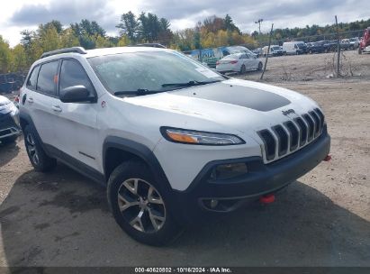 2015 JEEP CHEROKEE TRAILHAWK White  Gasoline 1C4PJMBB5FW712933 photo #1