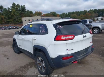 2015 JEEP CHEROKEE TRAILHAWK White  Gasoline 1C4PJMBB5FW712933 photo #4