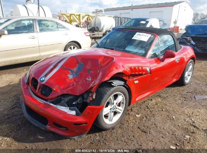 2002 BMW Z3 2.5I Red  Gasoline 4USCN33492LM06949 photo #3