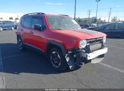 2017 JEEP RENEGADE SPORT FWD Red  Gasoline ZACCJAAB2HPE44468 photo #1