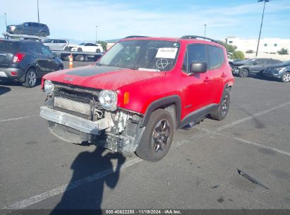 2017 JEEP RENEGADE SPORT FWD Red  Gasoline ZACCJAAB2HPE44468 photo #3