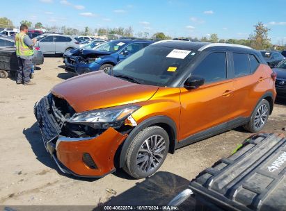 2022 NISSAN KICKS SV XTRONIC CVT Orange  Gasoline 3N1CP5CVXNL488030 photo #3