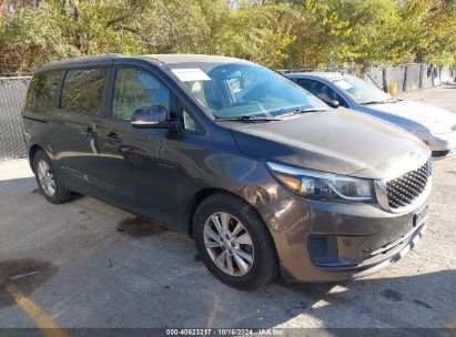 2016 KIA SEDONA LX Black  Gasoline KNDMB5C1XG6178650 photo #1