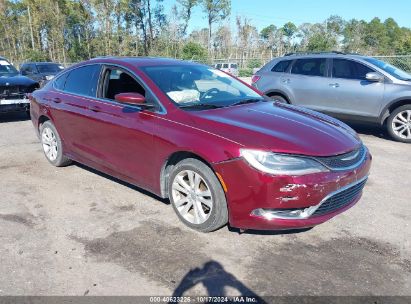 2016 CHRYSLER 200 LIMITED Maroon  Gasoline 1C3CCCAB7GN120935 photo #1