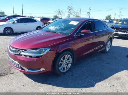 2016 CHRYSLER 200 LIMITED Maroon  Gasoline 1C3CCCAB7GN120935 photo #3