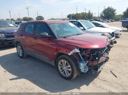 2023 CHEVROLET TRAILBLAZER FWD LS Red  Gasoline KL79MMS2XPB190788 photo #1