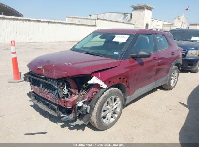 2023 CHEVROLET TRAILBLAZER FWD LS Red  Gasoline KL79MMS2XPB190788 photo #3