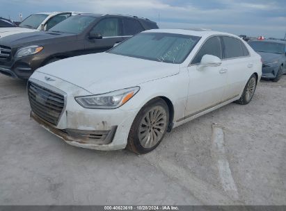 2019 GENESIS G90 White  Gasoline KMHG34JA5KU053272 photo #3