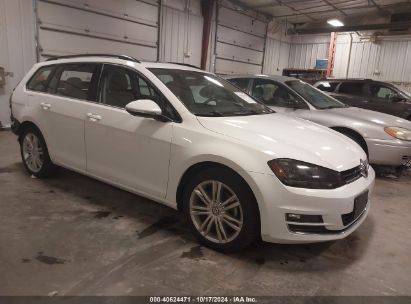 2015 VOLKSWAGEN GOLF SPORTWAGEN TDI SE 4-DOOR White  Diesel 3VWCA7AU8FM507896 photo #1