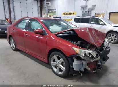 2014 TOYOTA CAMRY SE Red  Gasoline 4T1BF1FK4EU868438 photo #1