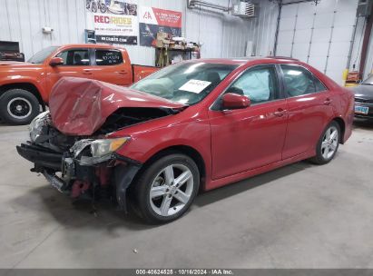 2014 TOYOTA CAMRY SE Red  Gasoline 4T1BF1FK4EU868438 photo #3