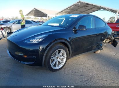 2021 TESLA MODEL Y LONG RANGE DUAL MOTOR ALL-WHEEL DRIVE Black  Electric 5YJYGDEE4MF299459 photo #3