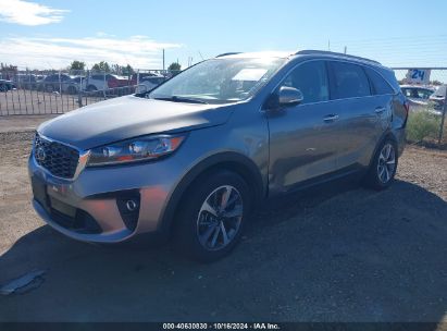 2019 KIA SORENTO 3.3L EX Gray  Gasoline 5XYPH4A53KG478225 photo #3