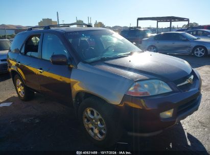 2001 ACURA MDX Burgundy  Gasoline 2HNYD186X1H510496 photo #1