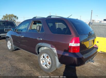 2001 ACURA MDX Burgundy  Gasoline 2HNYD186X1H510496 photo #4