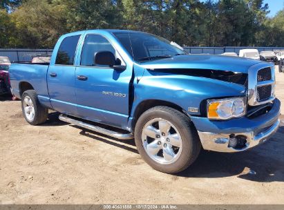 2004 DODGE RAM 1500 SLT/LARAMIE Blue  Gasoline 1D7HA18D64J154196 photo #1