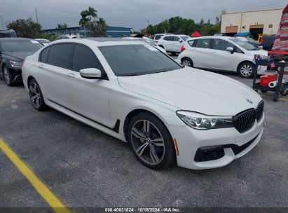 2018 BMW 740I XDRIVE White  Gasoline WBA7E4C51JGV24049 photo #1