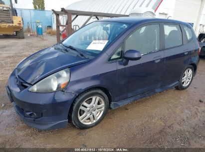 2008 HONDA FIT SPORT Blue  Gasoline JHMGD38698S036264 photo #3