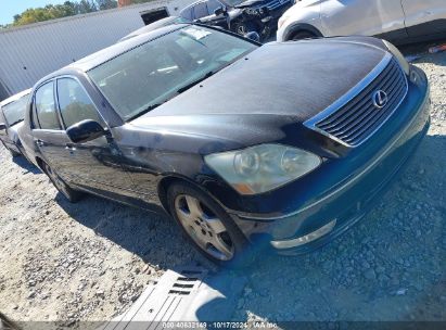 2005 LEXUS LS 430 Black  Gasoline JTHBN36F655007406 photo #1