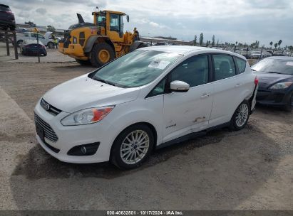 2013 FORD C-MAX HYBRID SEL White  Hybrid 1FADP5BU5DL554753 photo #3