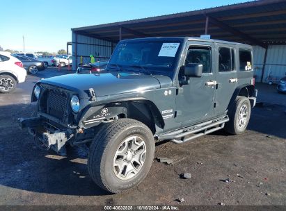 2017 JEEP WRANGLER UNLIMITED SPORT 4X4 Green  Flexible Fuel 1C4BJWDGXHL597507 photo #3