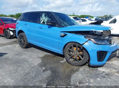 2022 LAND ROVER RANGE ROVER SPORT SVR/SVR CARBON EDITION Blue  Gasoline SALWZ2RE6NA241274 photo #1