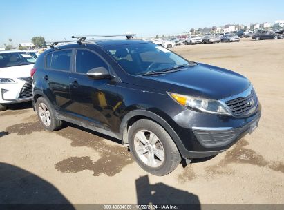 2013 KIA SPORTAGE LX Black  Gasoline KNDPB3A24D7489137 photo #1