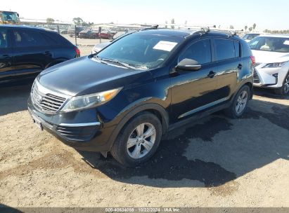 2013 KIA SPORTAGE LX Black  Gasoline KNDPB3A24D7489137 photo #3