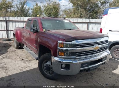 2015 CHEVROLET SILVERADO 3500HD LT Burgundy  Diesel 1GC4KZC85FF144330 photo #1