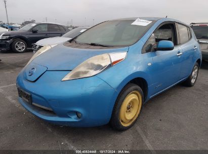 2012 NISSAN LEAF SL Blue  Electric JN1AZ0CP1CT017611 photo #3