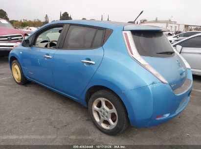 2012 NISSAN LEAF SL Blue  Electric JN1AZ0CP1CT017611 photo #4