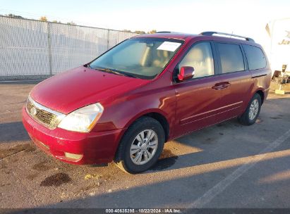 2012 KIA SEDONA LX Red  Gasoline KNDMG4C77C6434642 photo #3