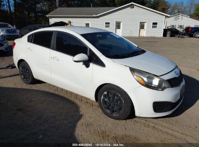 2013 KIA RIO LX White  Gasoline KNADM4A3XD6204620 photo #1