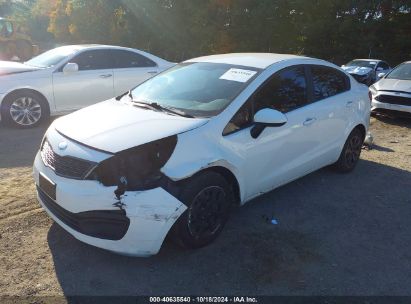 2013 KIA RIO LX White  Gasoline KNADM4A3XD6204620 photo #3