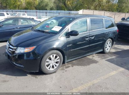 2015 HONDA ODYSSEY EX-L Black  Gasoline 5FNRL5H67FB041448 photo #3