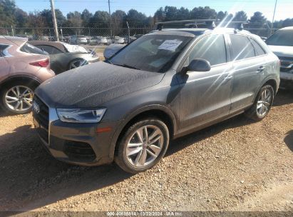 2017 AUDI Q3 2.0T PREMIUM Gray  Gasoline WA1BCCFS8HR008763 photo #3