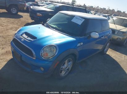 2007 MINI COOPER S Blue  Gasoline WMWMF73597TL88660 photo #3