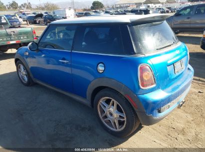 2007 MINI COOPER S Blue  Gasoline WMWMF73597TL88660 photo #4