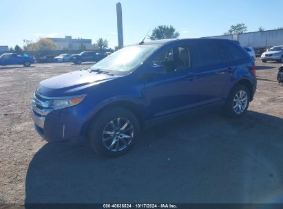 2013 FORD EDGE SEL Blue  Gasoline 2FMDK4JC7DBA88816 photo #3