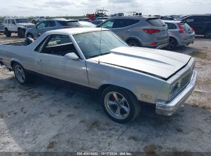 1986 CHEVROLET EL CAMINO Silver  Gasoline 3GCCW80Z2GS901172 photo #1