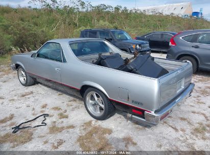 1986 CHEVROLET EL CAMINO Silver  Gasoline 3GCCW80Z2GS901172 photo #4