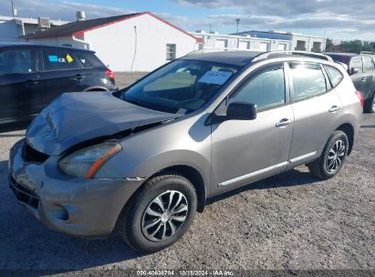 2014 NISSAN ROGUE SELECT S Gray  Gasoline JN8AS5MT8EW607045 photo #3