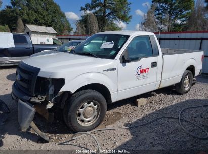 2014 FORD F-150 XL White  Flexible Fuel 1FTMF1CMXEKD72302 photo #3