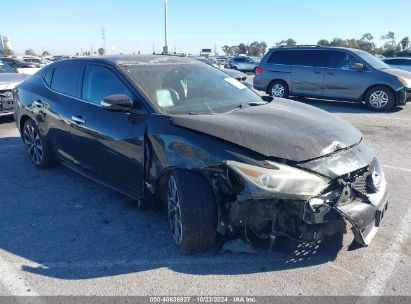 2016 NISSAN MAXIMA 3.5 SR Black  Gasoline 1N4AA6AP2GC388556 photo #1