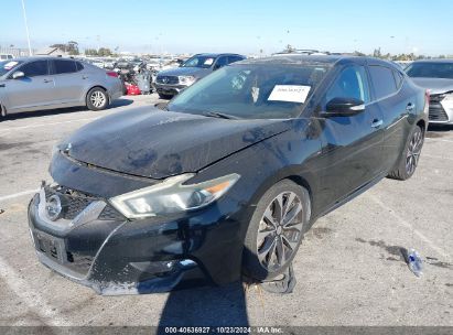 2016 NISSAN MAXIMA 3.5 SR Black  Gasoline 1N4AA6AP2GC388556 photo #3