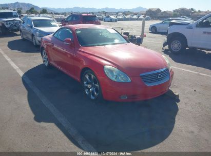 2003 LEXUS SC 430 Red  Gasoline JTHFN48Y230045277 photo #1