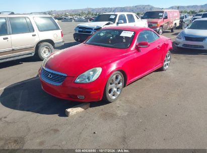 2003 LEXUS SC 430 Red  Gasoline JTHFN48Y230045277 photo #3